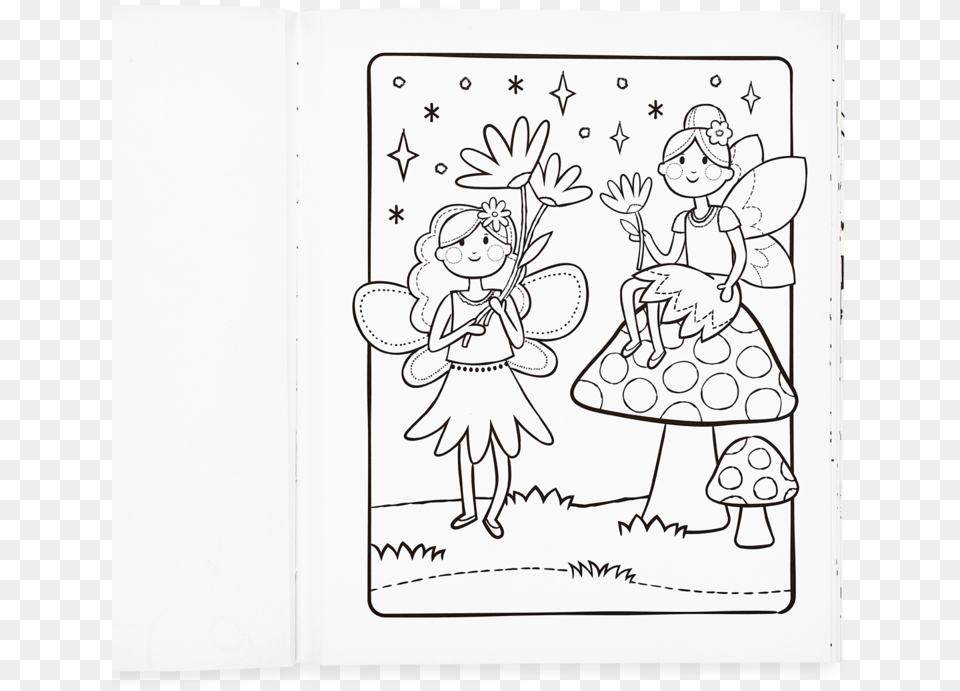 Princesses And Fairies Coloring Book Line Art, Comics, Publication, Baby, Person Png
