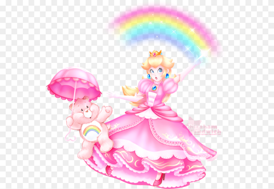 Princesspeach Princess Peach Mario Carebear Toadstool Kawaii Princess Peach Cute, Baby, Person, Face, Head Free Transparent Png
