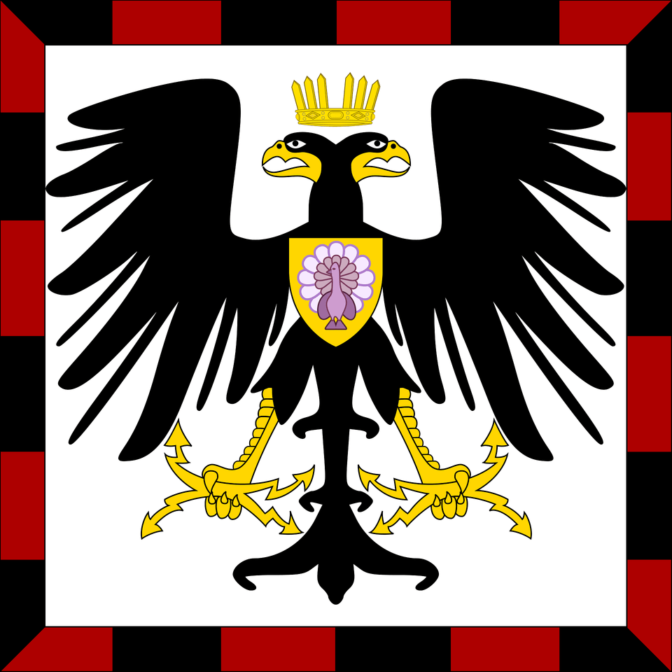 Principality Of Albania Crown Prince39s Standard Clipart, Emblem, Symbol, Animal, Bird Png Image