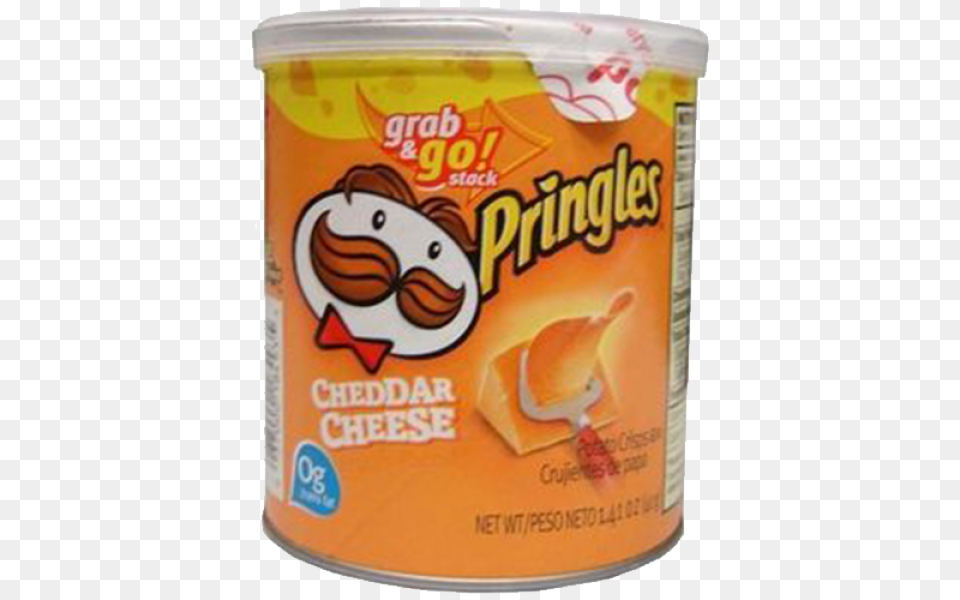 Pringles Grb N Go Ched Cheese Pringles Cheddar Cheese 141 Oz, Can, Tin, Food Png