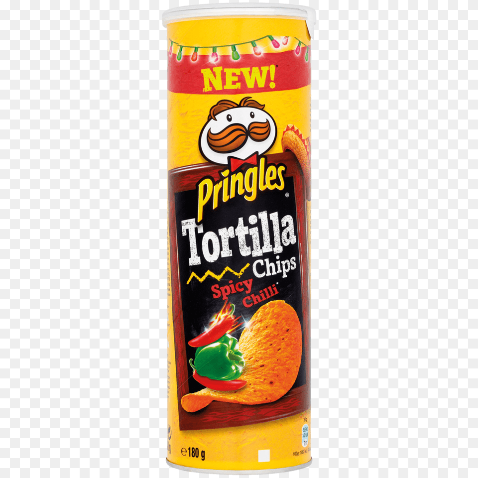 Pringles Tortilla Chips Spicy Chilli, Can, Tin Png