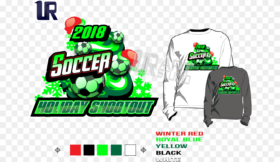 Print 2018 Soccer Holiday Shootout Tshirt Vector Design Red T Shirts Design Vector Design, Clothing, T-shirt, Adult, Male Free Png Download