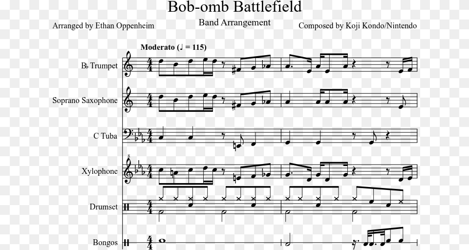 Print Battlefield Band One More Sheet Music, Gray Free Png Download