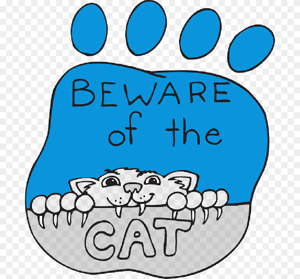 Print Cartoon Paw Pet Animal Claws Cartoon Cat Clawing, Footprint, Text Png