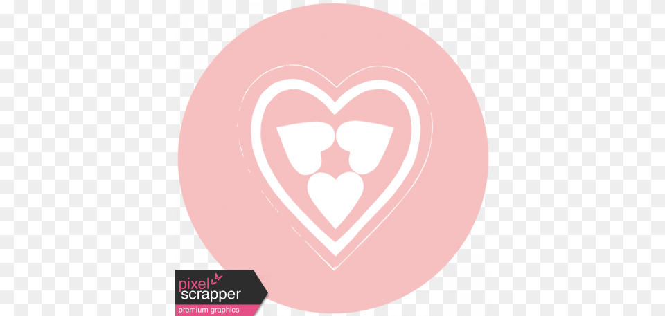 Print Circle 01 Graphic Heart, Disk Png Image