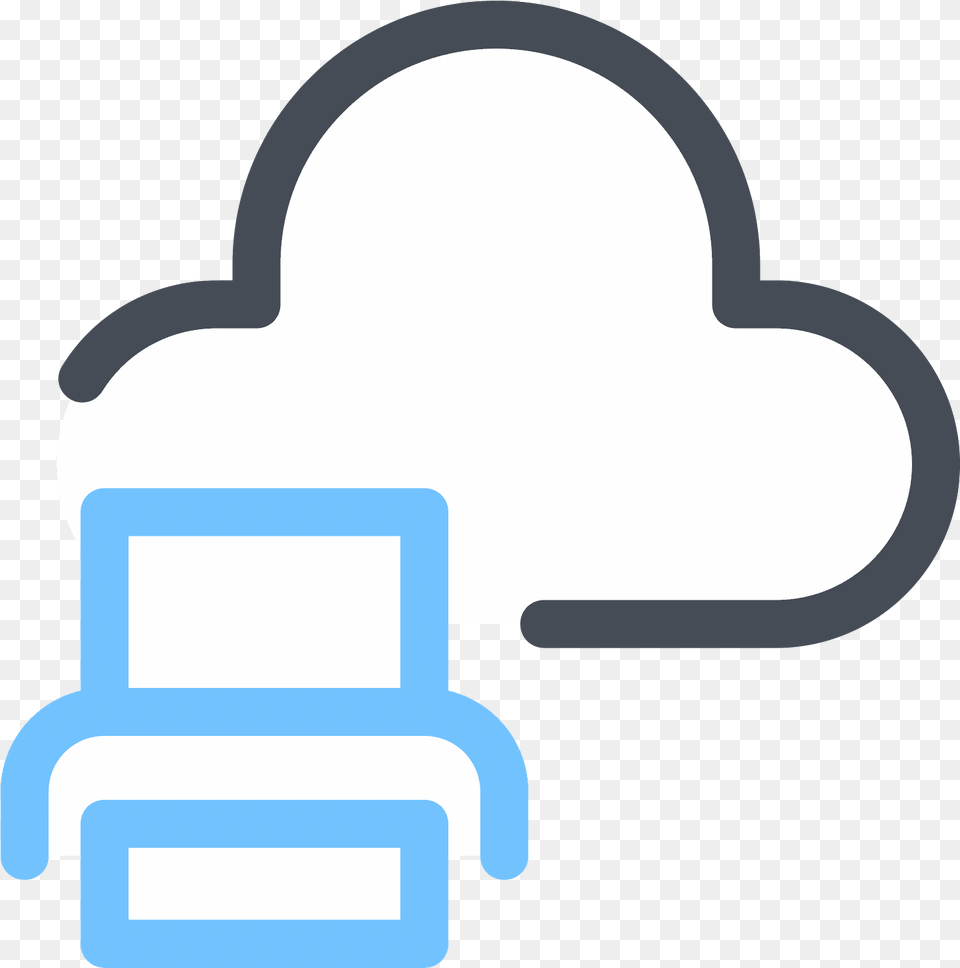 Print From Cloud Icon Cloud Computing Clipart Full Size Language, Device, Grass, Lawn, Lawn Mower Free Png