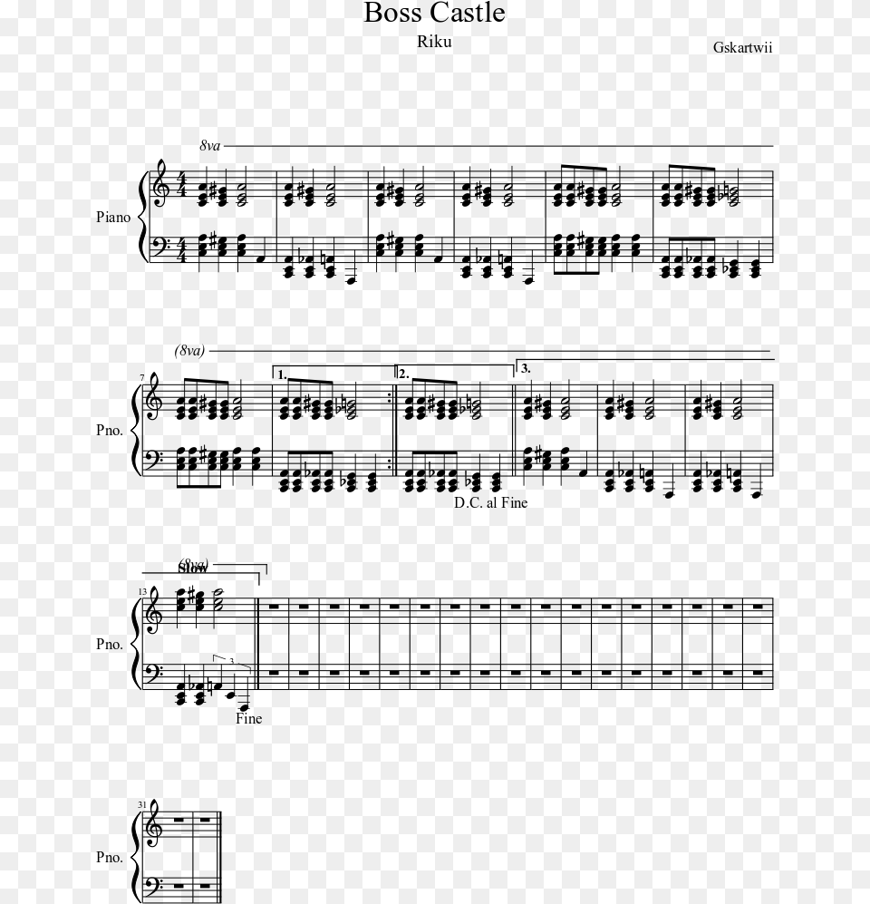 Print Inochi No Namae Piano Sheet Easy, Gray Png