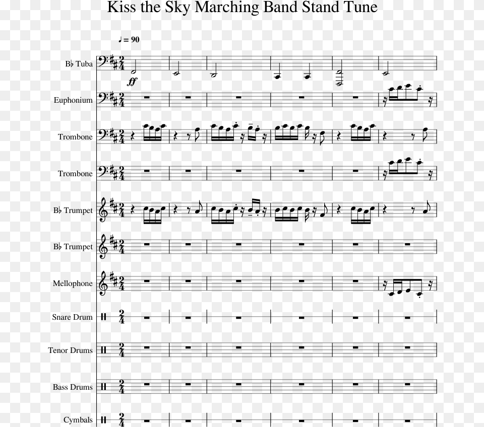 Print Kiss The Sky Shawn Lee Sheet Music, Gray Png