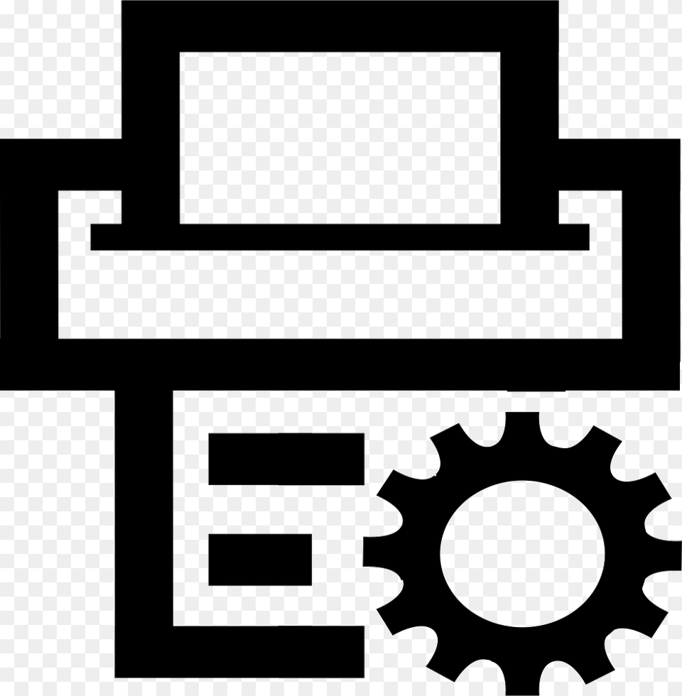 Print Setup Print Setting Icon, Machine, Gear Free Png