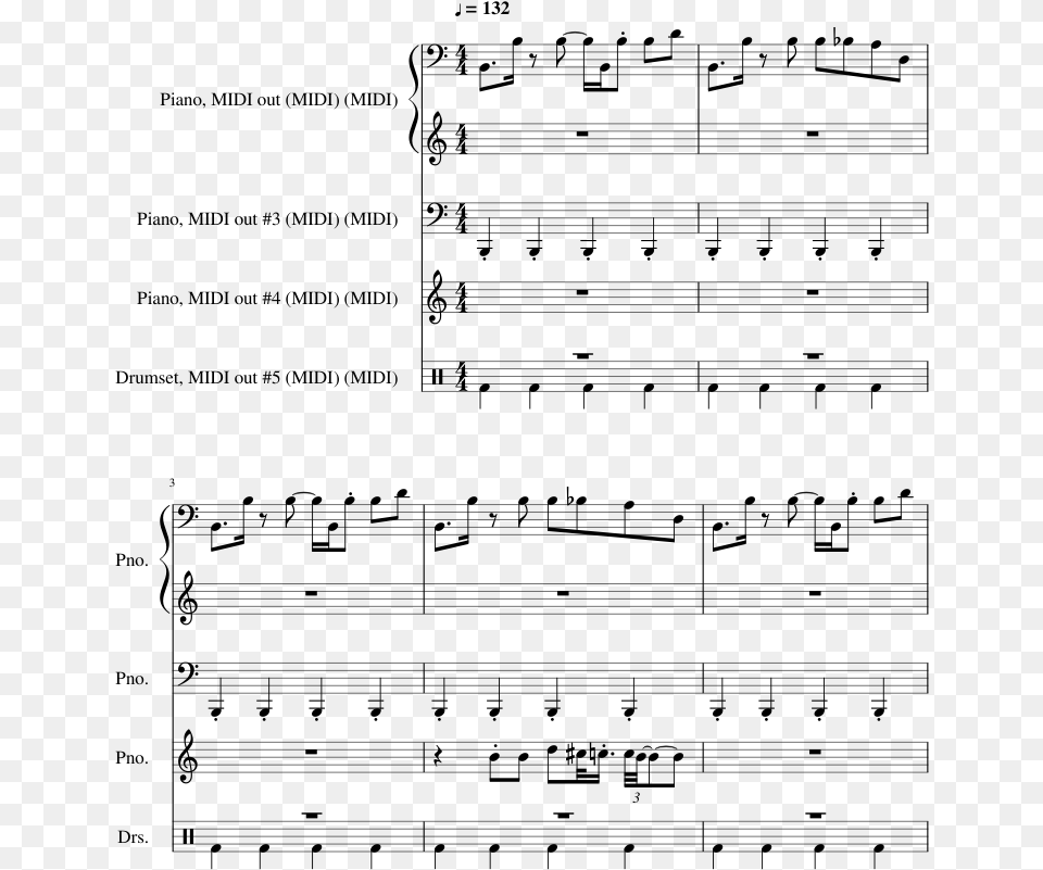 Print Sheet Music, Gray Png Image