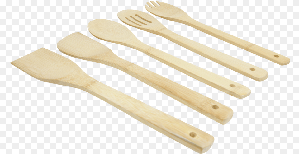 Print Supremacy 5 Pcs Healthy Hygienic Natural Eco Wooden Spoon, Cutlery, Fork, Kitchen Utensil, Spatula Png