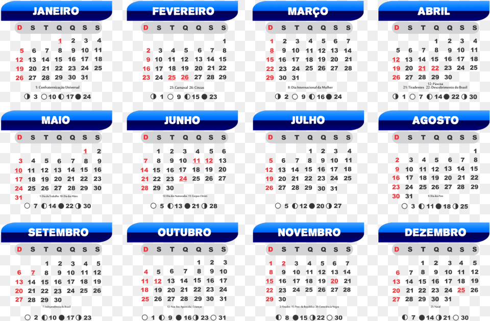 Printable 2020 Calendar, Text Free Transparent Png