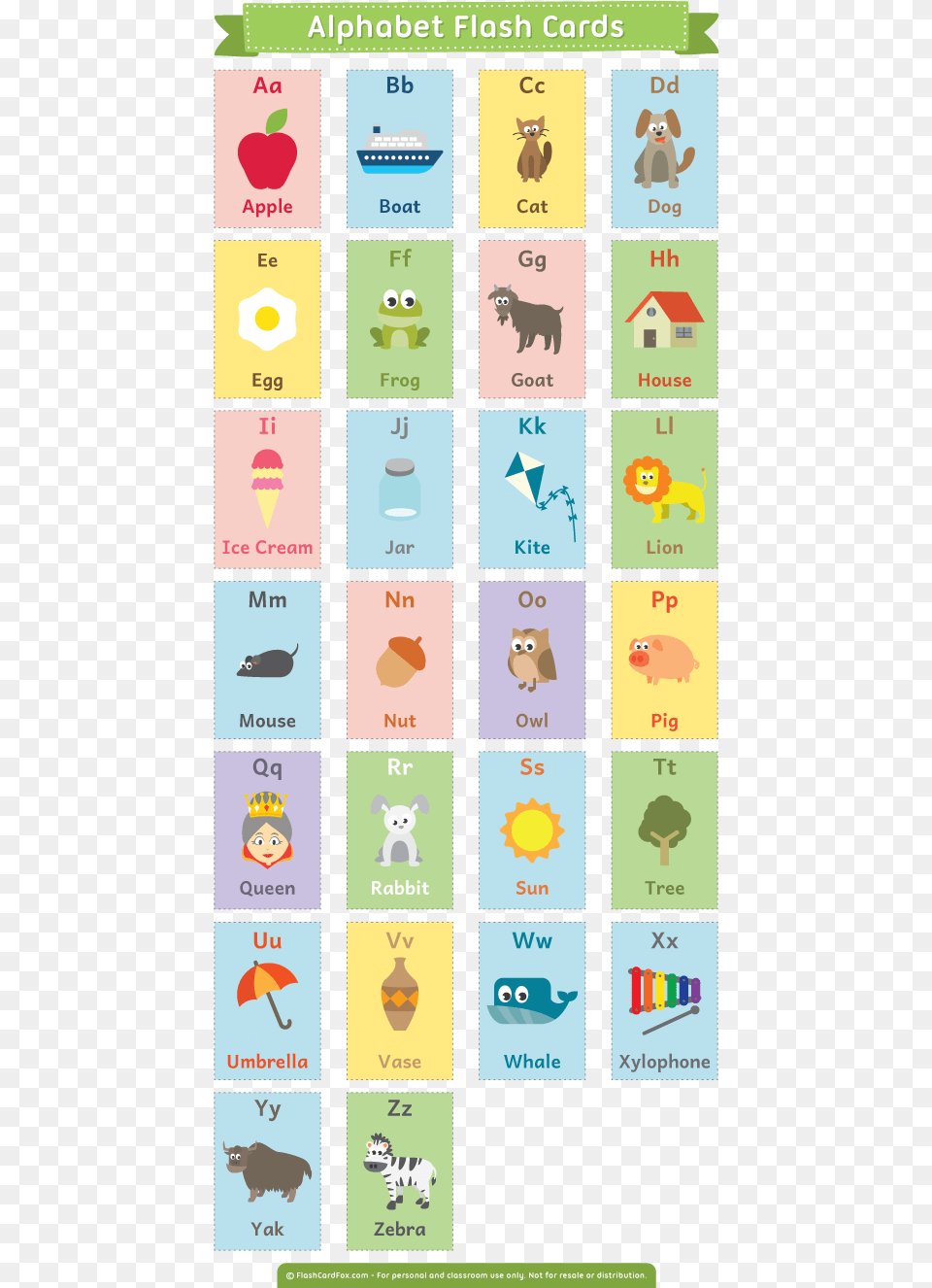 Printable Alphabet Flash Flash Card En Ingles, Person, Animal, Canine, Pet Free Png