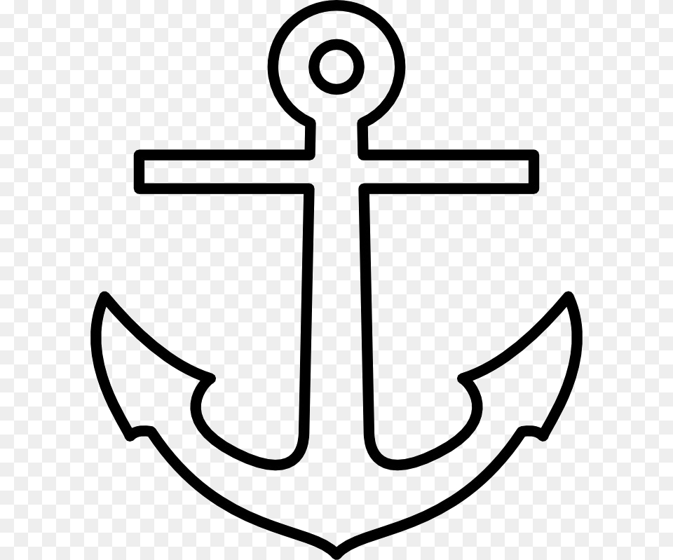 Printable Anchor Template, Electronics, Hardware, Hook, Cross Png Image