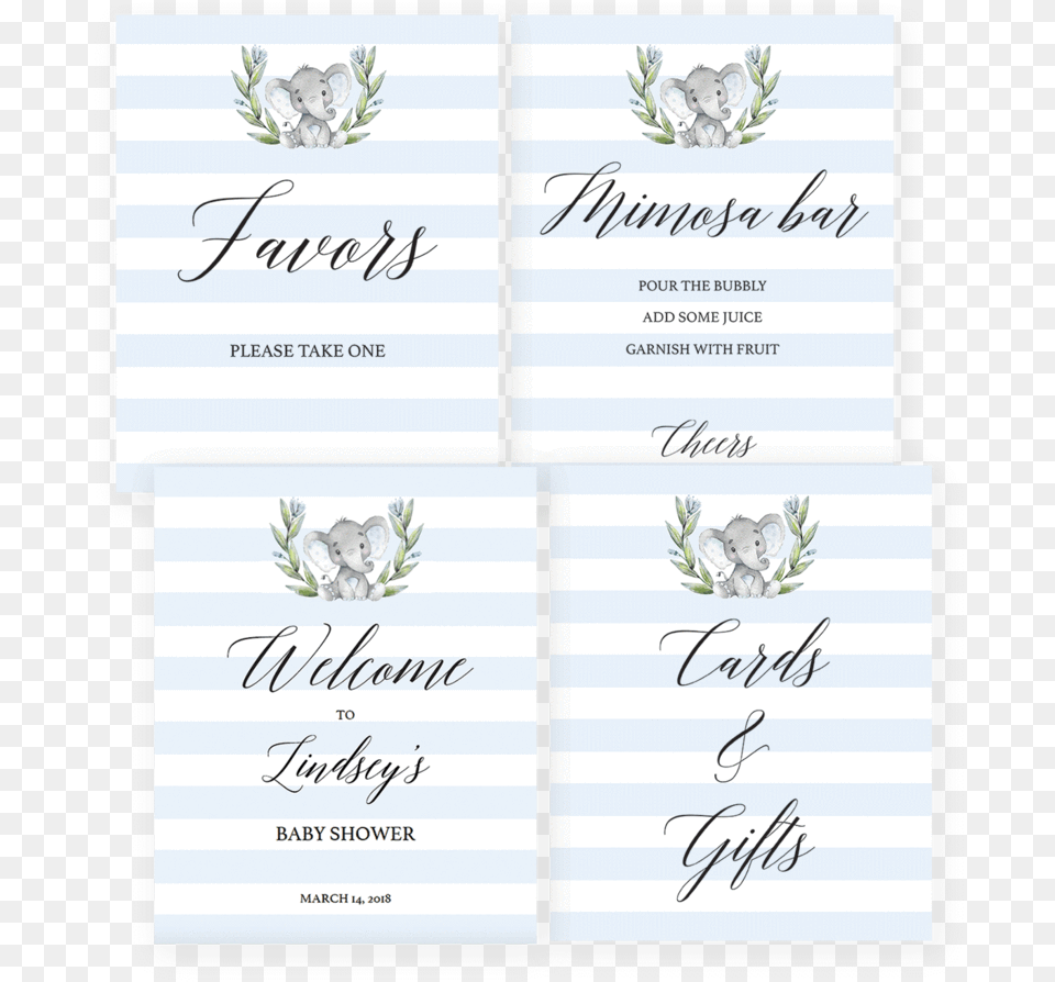 Printable Baby Boy Shower Decor Package By Littlesizzle Baby Shower, Text, Plant, Page Free Png Download