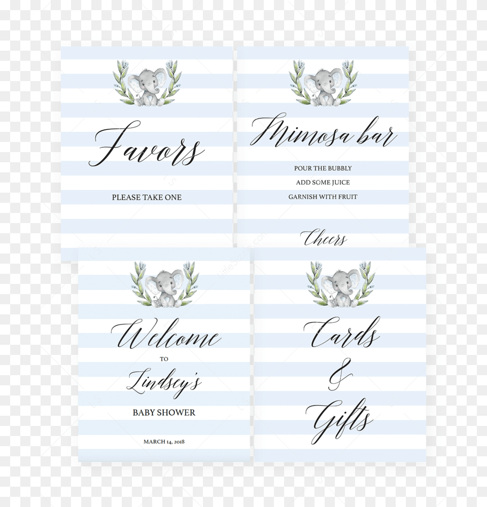 Printable Baby Boy Shower Decor Package By Littlesizzlequot Jasmine, Text Free Png Download
