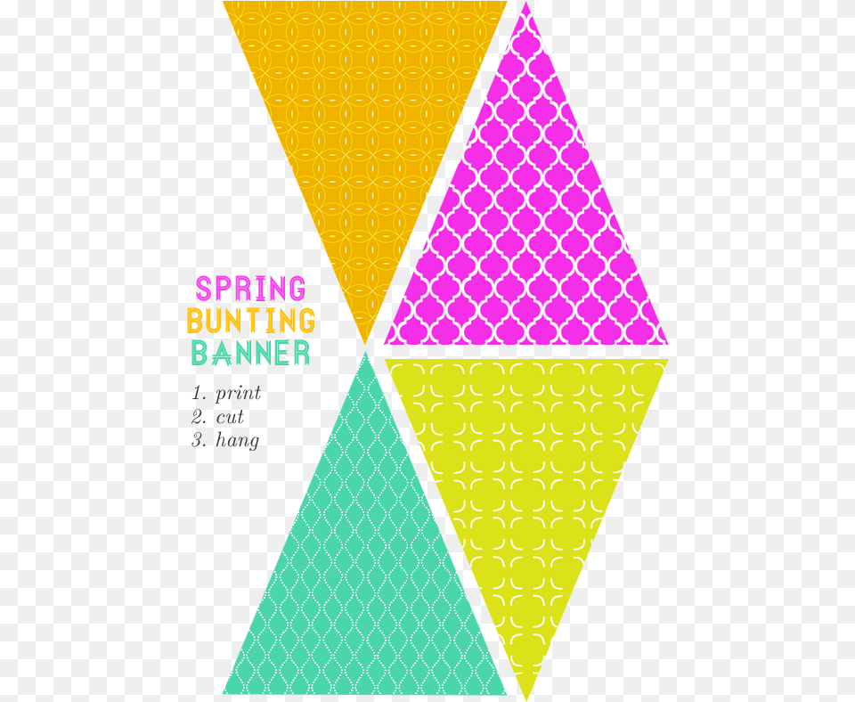 Printable Bunting Banner Printable Bunting Flag, Triangle Free Transparent Png