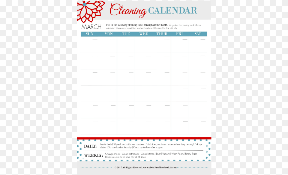 Printable Calendar So You Can See How It Is Set Up Invoice, Text, Page Png Image