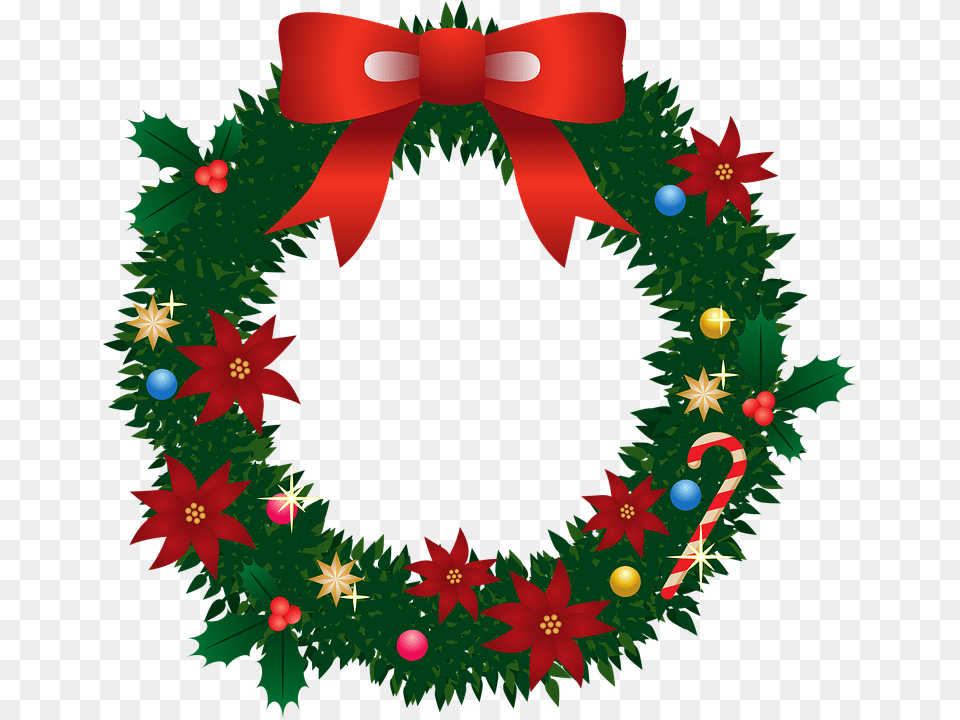 Printable Christmas Wreath Free Transparent Png