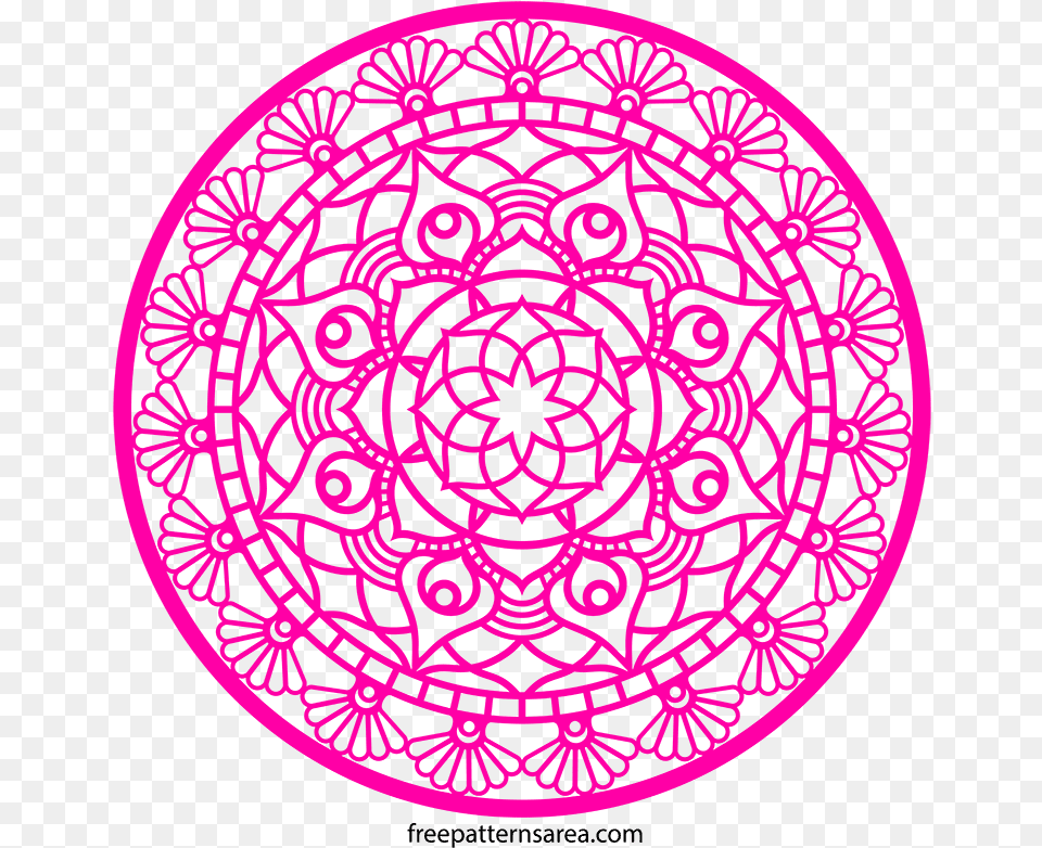 Printable Circle Mandala Silhouette Vector Design Circle Mandala Pattern, Home Decor, Machine, Wheel Png