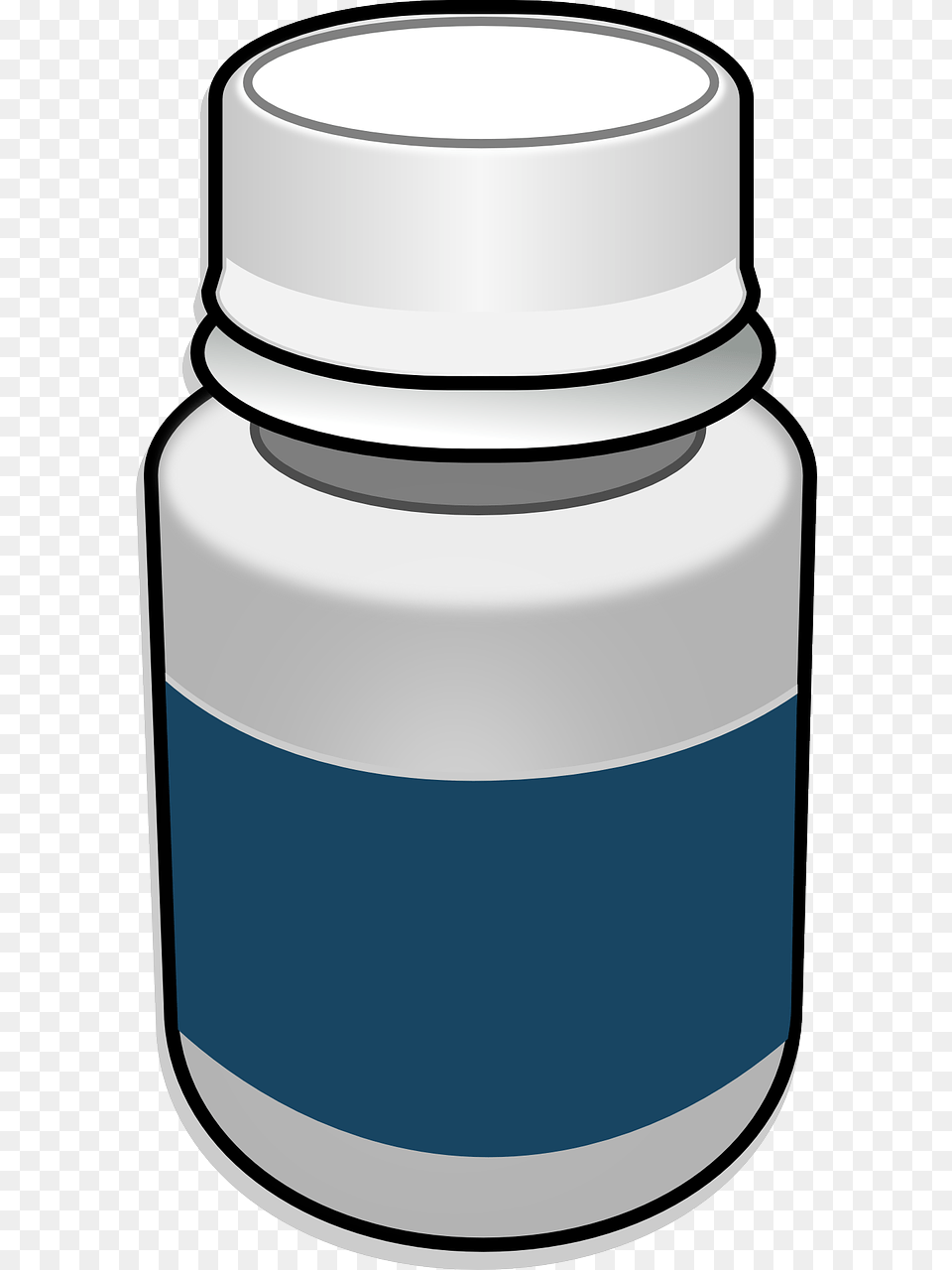 Printable Clipart And Coloring Pages Transparent Background Medicine Bottle Clipart, Jar, Ink Bottle Png Image