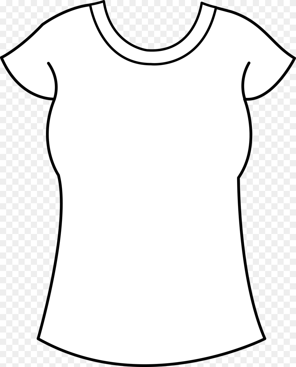 Printable Clothes Templates Womens T Shirt Template, Clothing, Long Sleeve, Sleeve, T-shirt Free Png Download