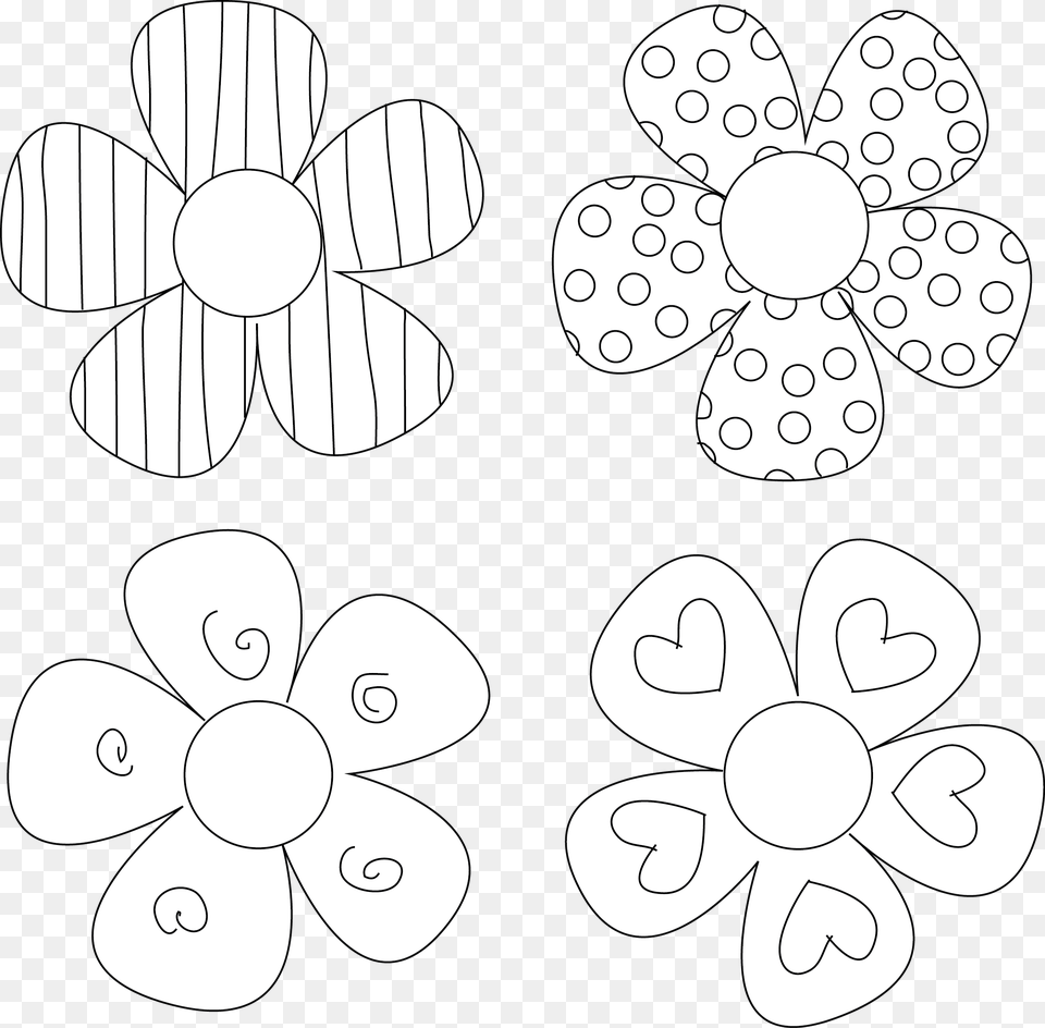 Printable Cut Out Flower On Paper, Art, Drawing, Pattern, Person Free Png