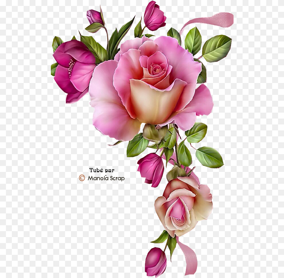 Printable Decoupage Flowers, Art, Plant, Graphics, Flower Bouquet Png Image