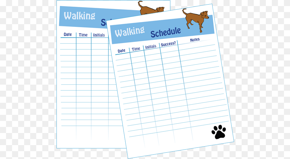 Printable Dog Walking Schedule, Page, Text, Animal, Canine Free Transparent Png