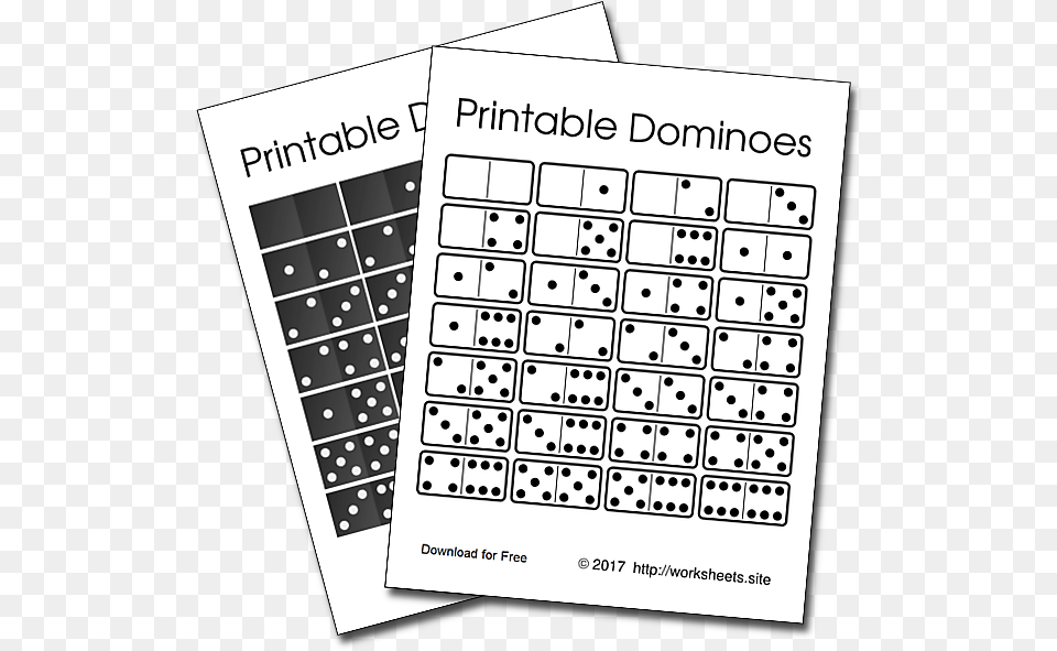 Printable Dominoes Pdf Black And White, Text Png