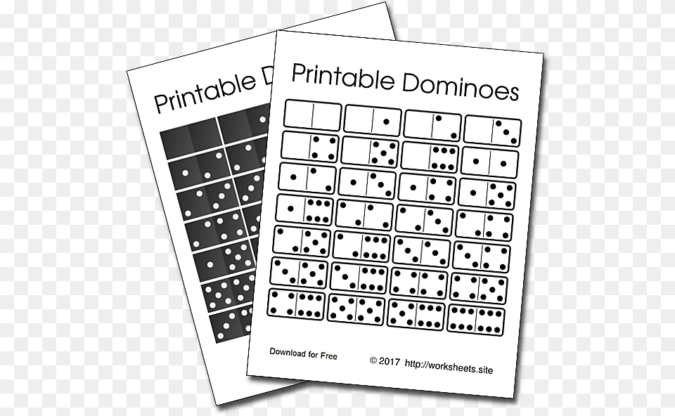 Printable Dominoes Pdf Printable Mexican Train Dominoes, Text Png Image