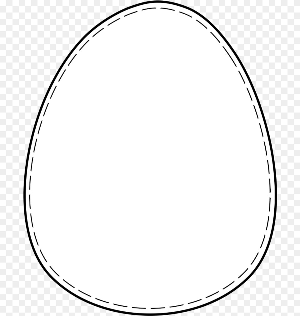Printable Easter Egg 2d White Ball, Oval Free Png