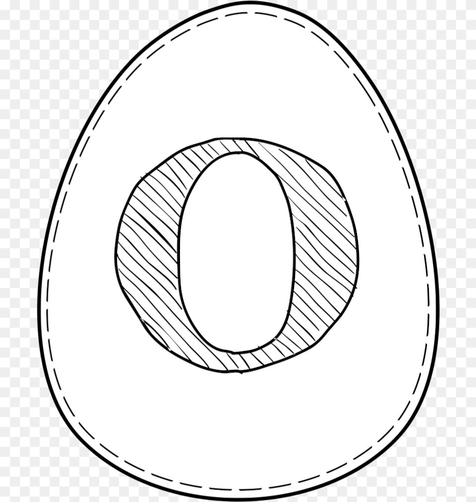Printable Easter Egg With Letter O On It Code Blue Pacific Coast Brewing Company, Clothing, Hat, Cowboy Hat, Disk Png Image