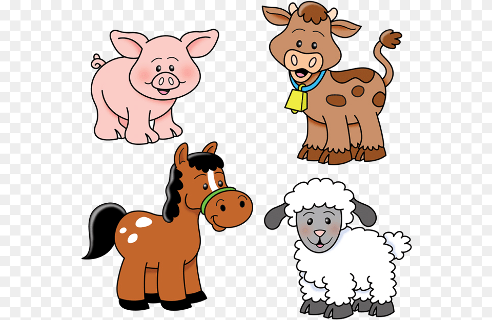 Printable Farm Animal Clipart, Mammal, Pig, Face, Head Png Image