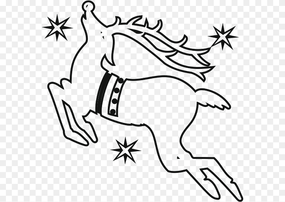 Printable Flying Reindeer Coloring Pages25 Best Flying Reindeer Coloring Pages, Stencil, Bow, Weapon, Animal Png Image