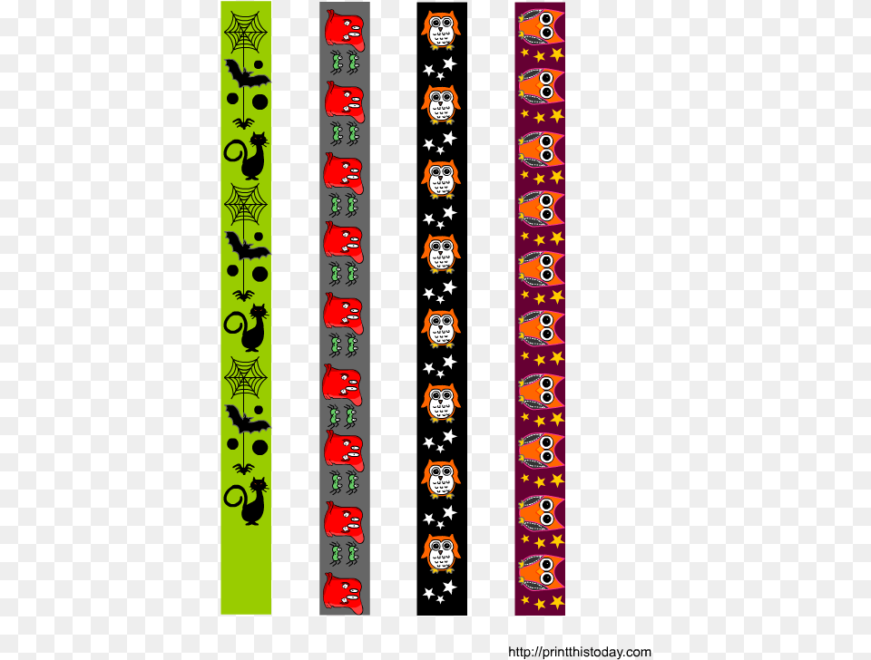 Printable Halloween Washi Tapes Washi Tape De Halloween, Text, Face, Head, Person Free Transparent Png