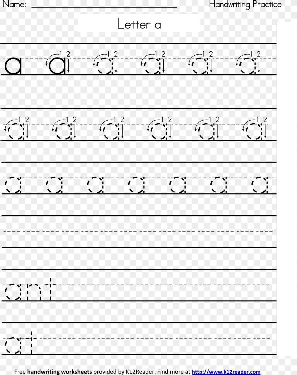 Printable Handwriting Worksheets Main Handwriting Practice 1st Grade, Page, Text Free Png Download