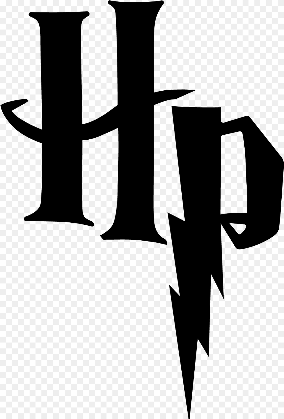 Printable Harry Potter Logo, Gray Free Transparent Png