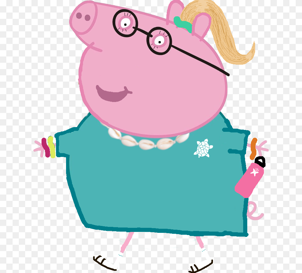 Printable Large Peppa Pig, Machine, Wheel, Baby, Person Free Transparent Png