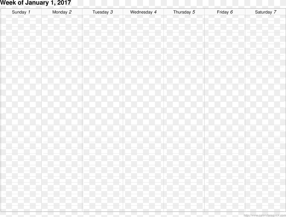 Printable Lined Weekly Calendar Number, Page, Text Png