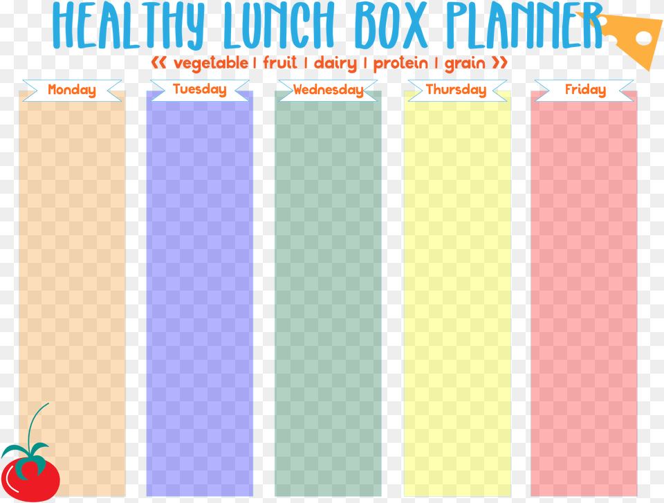 Printable Lunch Box Planner, Architecture, Pillar, Text Png Image