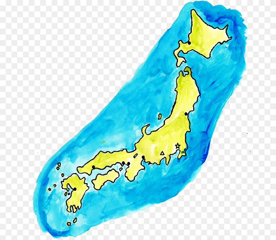 Printable Map Of Japan Japan Map, Coast, Land, Nature, Outdoors Free Png Download