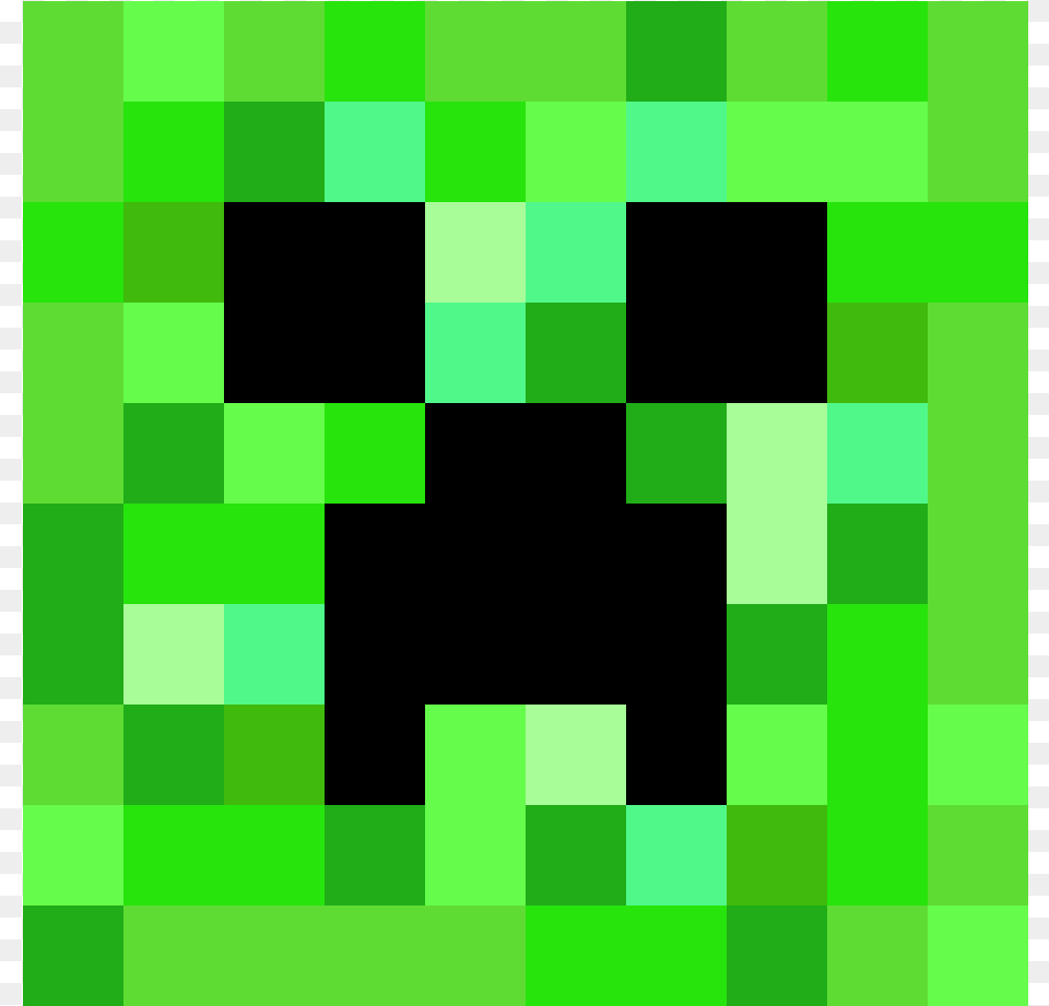 Printable Minecraft Face, Green, Chess, Game Free Png