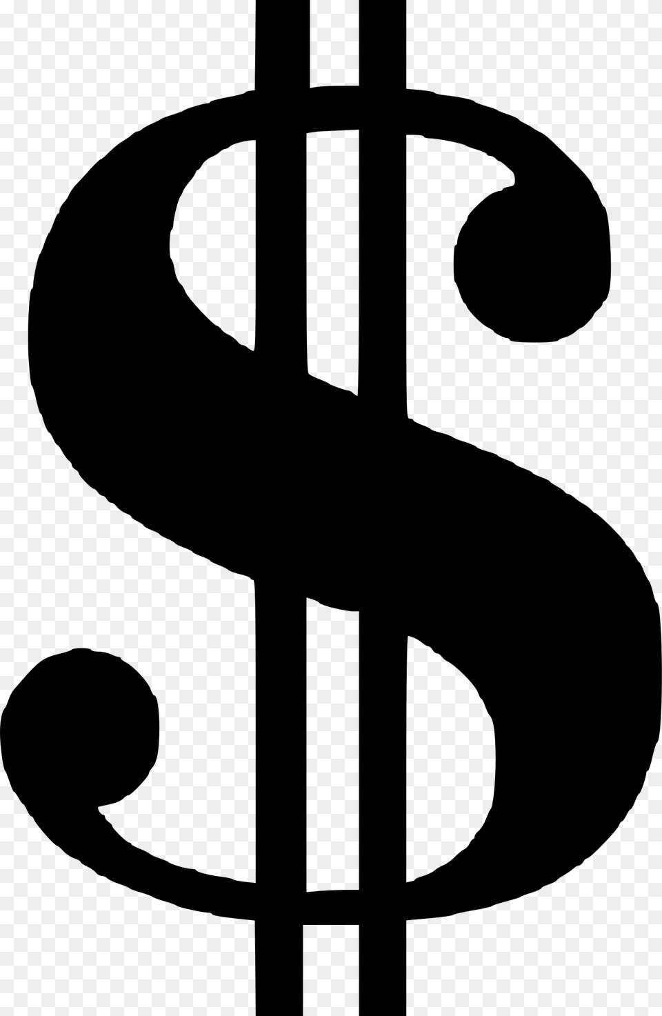 Printable Money Signs, Gray Free Png Download