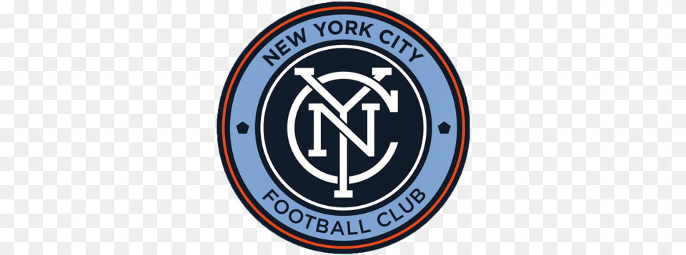 Printable New York City Football Club Logo Nyc Football New York City Fc Logo, Emblem, Symbol, Disk Free Png Download