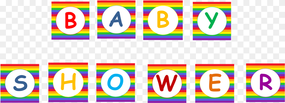 Printable Noah39s Ark Rainbow Baby Shower Banner Rainbow Baby Shower Banner, Number, Symbol, Text, Scoreboard Free Png