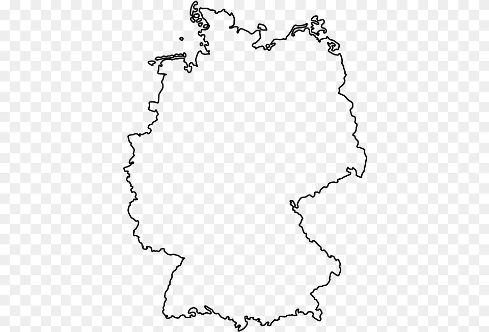 Printable Outline Map Of Germany, Silhouette, Accessories, Jewelry, Necklace Png