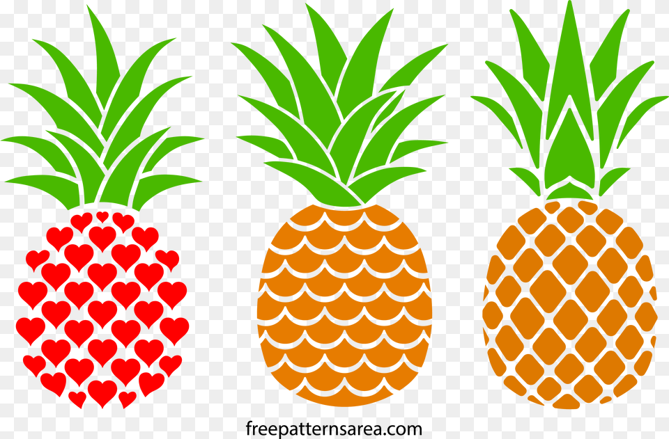 Printable Pineapple Silhouette Black And White Pineapple Vector, Food, Fruit, Plant, Produce Png Image