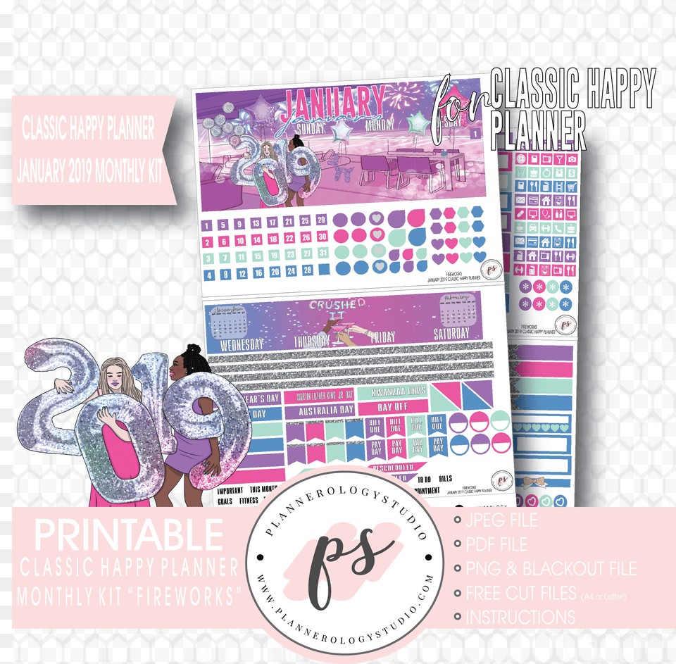 Printable Planner Stickers 2019 Free Png