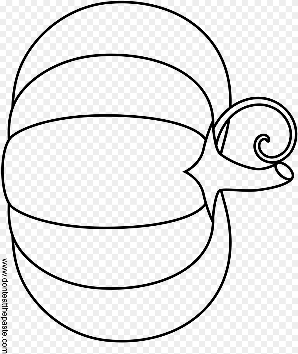 Printable Pumpkin Outline Az Coloring Pages Outline Pumpkin Clipart Black And White, Gray Png Image